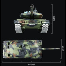 1:16 German Leopard 2A6 Main Battle Tank 2.4G Remote Control Model Military Tank Sound Smoke Shooting Effect Metal Upgraded