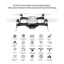 Eachine EX4 5G WIFI 1.2KM FPV GPS With 4K HD Camera 3-Axis Stable Gimbal 25 Mins Flight Time RC Drone Quadcopter RTF VS X12