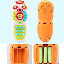 Hot Selling Baby Simulation TV Remote Control Mobile Phone Toy Kids Educational Music Learning Toy