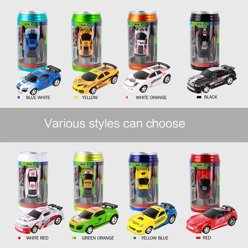 8 Colors RC Cars Hot Sales Coke Car Mini RC Car Radio Remote Control Micro Racing Car 4 Frequencies Toy For Boys Kids Gift TSLM1