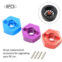 4PCS 12mm Wheel Hex Drive Hub Adapter Combiner Coupler With Pins Screws For HSP HPI Redcat Tamiya Traxxas RC4WD D90 1/10 RC Car