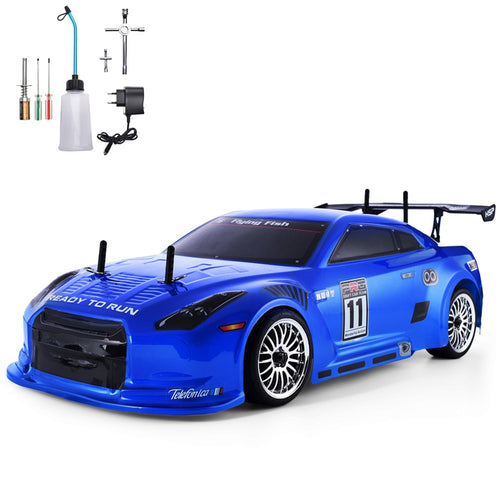 HSP RC Car 4wd 1:10 On Road Racing Two Speed Drift Vehicle Toys 4x4 Nitro Gas Power High Speed Hobby Remote Control Car