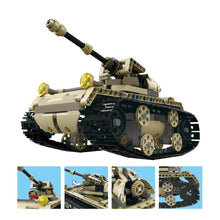 MoFun-13010/13011 2.4G 4H USB Charging Building Block Simulated Heavy Track Tank 497pcs DIY Electric RC Tank Model For Children