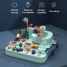 Education Railcar Toy Eco-Friendly Baby Adventure Toy Car Macaron Color Table Games Boy and Girl Puzzle Toys