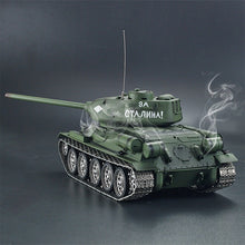 1:16 Soviet T-34 Medium Tank 2.4G Remote Control Model Military Tank With Sound Smoke Shooting Effect 3 Version Edition