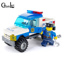 9306 Legoinglys Police Truck Blocks Toys for Children Model Building Kits Small Particles Assembled Truck Blocks Christmas Toys