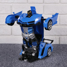 2.4G RC Electric Remote Control Robot Car Plastics and Electronic Components Transformation Battery Kids Gifts Toy