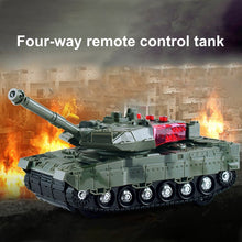 High Simulation Electric RC Tank 4 Channels Remote Control Battle Tanks Model Toys For Boys Children Christmas Gift