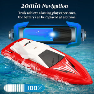 1:47 Remote Control Boats Twin Motor High Speed Long Lasing 2.4G 30kmh RC Racing Boat Toys for Children Kids