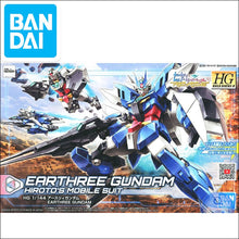 Original Gundam Model HG 1/144 EARTHREE GUNDAM READY PLEAYER ONE Armor Unchained Mobile Suit Kids Toys