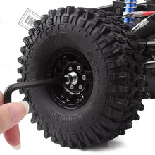 INJORA 4PCS Aluminium RC Car M4 Nut Wheel Rim Center Cap for 1/10 RC Crawler Traxxas TRX4 Axial SCX10 90046 Tamiya MST Redcat