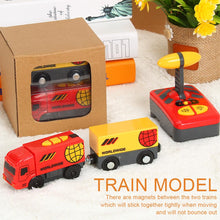 Children RC Train Toy Electric Magnetic Train Toy Locomotive Plaything For Wood Rail Way Train Model Mini Train Toys