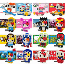 MUMUELI Mini Cute Cat Assembly DIY Anime Figure 3D Building Model Kit Blocks Crafts for Girl Children Kids Resin Toys DTSET-1