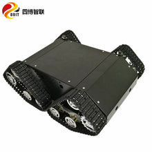 SZDOIT Heavy Load Metal 4WD Tracked Smart Robot Tank Car Chassis Kit Shock Absorbing Crawler Robotic Platform High Torque Motor