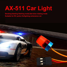 AX-511 Multi-function Circular Ultra Bright LED Light Strobing-blasting Flashing Fast-slow Rotating Mode RC Police Firefighting