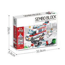 Toys For Children Series City Ambulance Model Kit Compatible Legoing Diy Assembled Educational Building Blocks Brick Kids O06