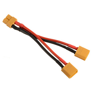 10cm XT60 Plug Power Parallel Battery Connector Cable Dual Y Extension Lines Cable Extension DIY Male&Female Battery Cable