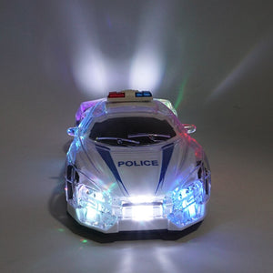 1/18 RC car cool lighting high speed remote control RC police car with 3D lights children toys happy Christmas gift