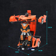 Rc Transformer 2 in 1 RC Car Driving Sports Cars drive Transformation Robots Models Remote Control Car RC Fighting Toy Gift