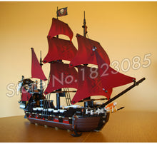 1151pcs Battle Ship Pirates of the Caribbean Queen Anne's Revenge 16009 Model Building Blocks Boys Bricks Compatible With lego