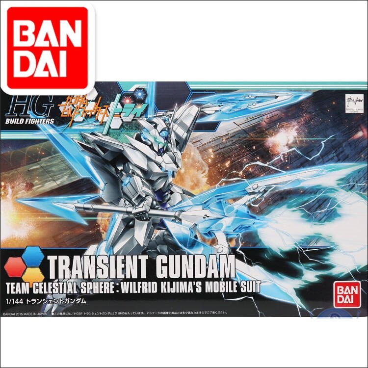 Original Gundam Model HG 1/144 GUNDAM TRANSIENT GUNDAM GLACIER BUILD DIVERS Unchained Mobile Suit Kids Toys