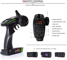 LeadingStar 9300 Remote Control Car Terrain Electric Off Road Truck 1:18 Scale 2.4Ghz Radio 4WD Fast 30+ MPH RC Vehicle