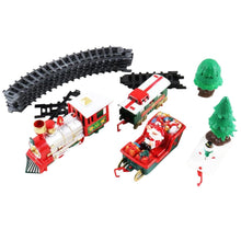 Wodden Lights And Sounds Christmas Train Set Railway Tracks Toys Xmas Train Gift for Kids toys Juguetes brinquedos игрушки New