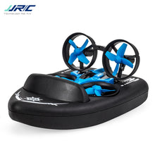 Upgraded H36 JJRC H36F Terzetto 1/20 2.4G 3 In 1 Blue RC Vehicle Flying Drone Land Driving Boat Quadcopter RTR Model VS E016F