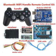 Bluetooth WiFi Handle Car Chassic/Smart Robot Arm Controller Kit Motor Driver Board UNO Board WiFi/Bluetooth Module Handle