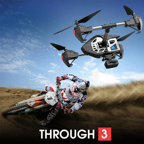 2.4G Professionl Drone Met WIFI FPV HD Camera Real Time RC Helicopter JD-11 Aircraft Remote Control RTF Attitude Hold Quadcopter