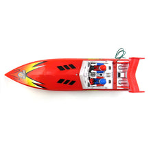 Flytec HQ5011 4CH 34CM Infrared 27MHZ 40MHZ RC Boat 15KM/H Without Battery RTR Toys For Kids Gift Yellow & Red