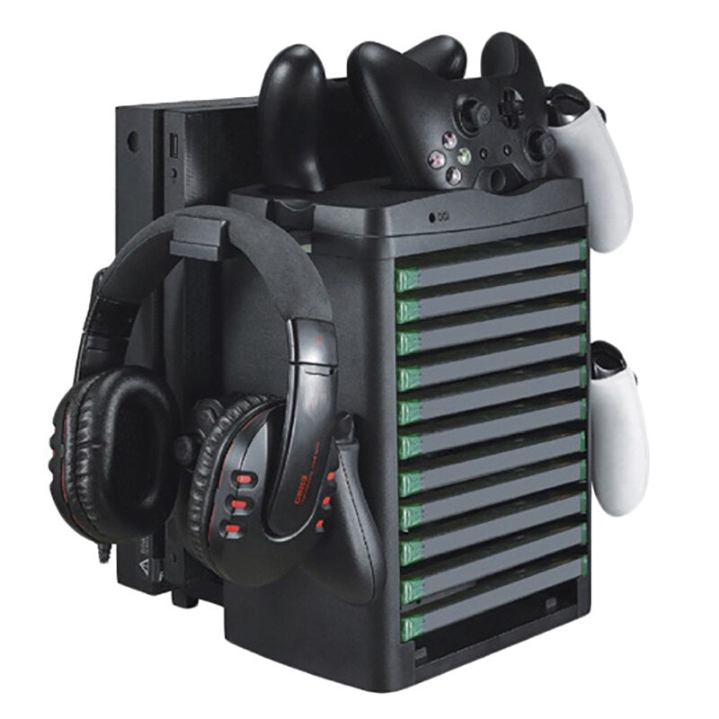 for ONE/X/Slim VR Display Cabinet Accessories Slim & Pro Vertical Cooling Fan Cooler Controller Charger Game Board Headset