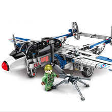 Military Series Air plane Military technic Bricks WW2 US Lightning P-38 Air plane Model Kits Assemble Toys For Kids Gifts