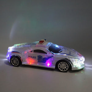 1/18 RC car cool lighting high speed remote control RC police car with 3D lights children toys happy Christmas gift