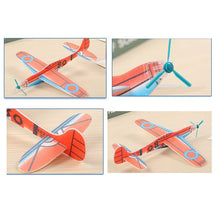 12pcs/lot Kid DIY Hand Throw Flying Glider Plane Toy EPP Foam Plane Ultralight Aircraft Airplane Model Toy Kid Outdoor Toy Game