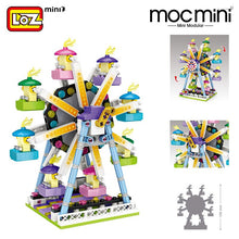 LOZ Mini building Blocks park mini architecture bricks model Assembly Educational DIY kits kids toys Ferris DIY Bricks Toys