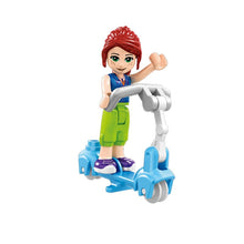37095 8-Color Compatible Legoinglys Girl Series Creative Scooter Assembling Building Blocks Kit Toys Kids Gifts
