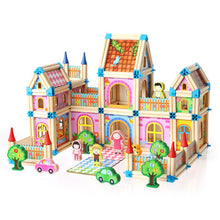 128pcs Master architecture building blocks toys Children's wooden toy Model Building Kits House model Kids Assembling block gift