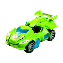 HobbyLane 3D Deform Dinosaur Electric Car Toy Universal Wheel Transformation Robot Car Vehicle with Light Random Color