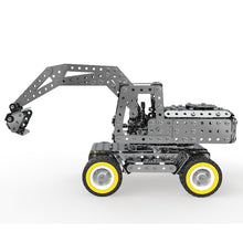 642Pcs Assembling Excavator Toy Set Kit Assembled Building Block Kit Toys 3D Self-Assembly Metal Model Kit Gift for Children and