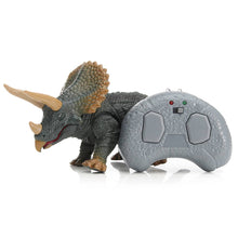 Electronic Dinosaur Toy Infrared Remote Control Triceratops Model Toy Walking with RC Funny Sounding Toys For Kids Gifts