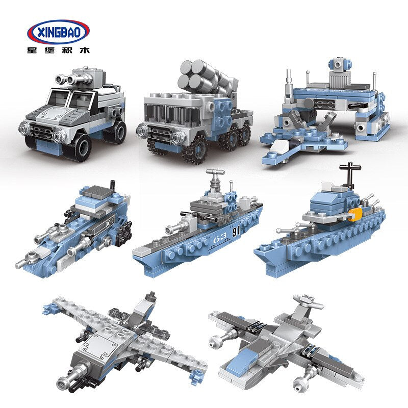 Military Army Series 8 IN 1uss Missouri Battle ship Model Building Blocks 43cm/length gifts for childs collection value diy toys