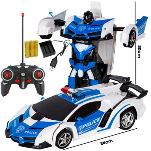RC Car Transformation Robots Sports Vehicle Model Robots Toys Cool Deformation Car Kids Toys Gifts For Boys Dropshipping