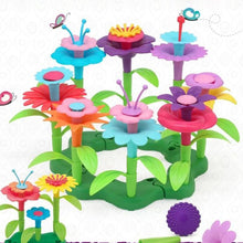 Creative Kid DIY Handicraft Spell Inserted Flower Arrangement Kit Interconnecting Blocks Colorful Various Puzzle Assemble Toy