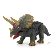 Electronic Dinosaur Toy Infrared Remote Control Triceratops Model Toy Walking with RC Funny Sounding Toys For Kids Gifts
