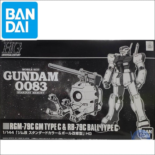 Original Gundam HG 1/144 Model 0083 GUNDAM RGM-79C GM TYPE C & RB-79C BALL Mobile Suit THE ORIGIN GTO Kids Toys