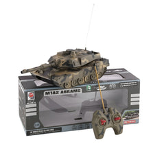 1:14 4CH Simulation RC Military Tank Turret Rotation Light & Music Remote Control Model Long Distance Control Kids Toy Gift