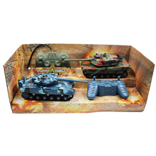 VS 2PCS Rc Battle Tank Fight Crawler Chariot Train Simulation Interest Outdoor 180 Cannon Rotation Sweep Collection Multicolor