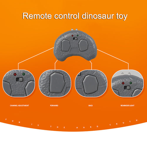 High Moving Walking Roaring Dinosaur Remote Control Electronic Light Sound Kids Toy Halloween Gifts KTC 66