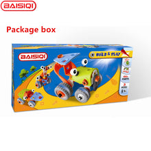 BAISIQI 3 in 1 Intelligent Assembly tool set car robot model Creative science DIY toy Screw block kit BAISIQI